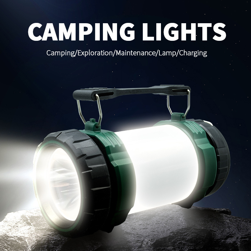 WOOJONG Outdoor Emergency Camping Light Portable Battery Powered Tent Waterproof Led Rechargeable Camping Light