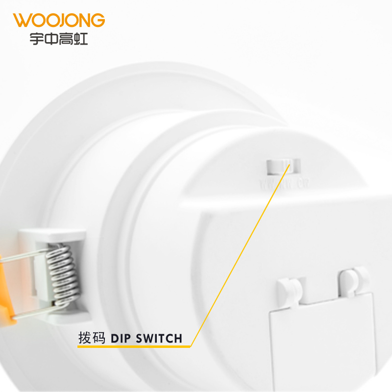 3W 5W 7W 9W 12W WOOJONG  spot led downlight  dimmbar recessed ceiling light wholesale spotlight