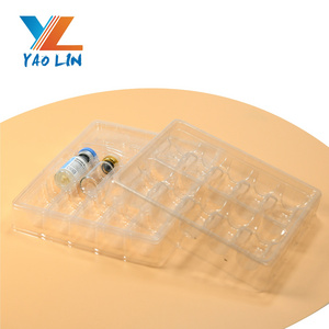 Plastic Ampoule Tray Medicine Bottle for Skincare Packaging, Cosmetic Packaging Tray