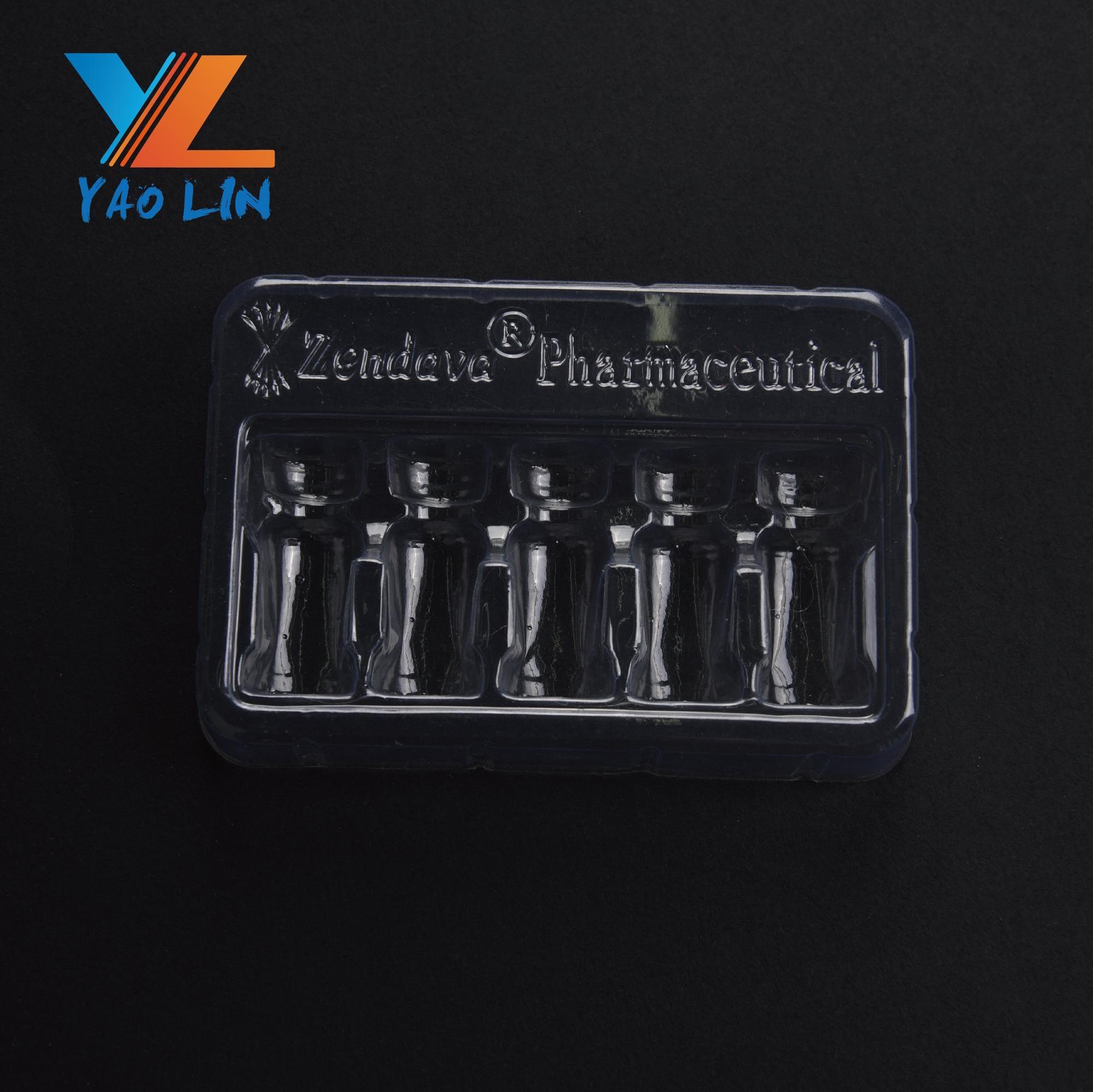 Plastic Ampoule Tray Medicine Bottle for Skincare Packaging, Cosmetic Packaging Tray