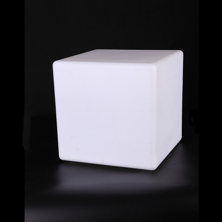 16 colors changing led light cube/glow led cube stools/40 cm plastic led cube