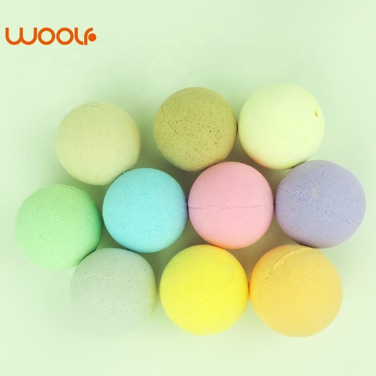 Private Label Wholesale Chamomile Essential Oil Natural Bath Bombs Paper Packaging Multi-color Bathbombs