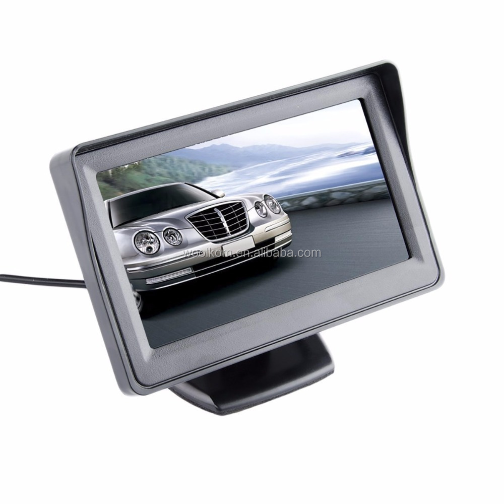 Dashboard Monitor Kit for Car/MPV/Pickup/Truck/SUV Universal Wired reverse Assist System 4.3 Rear View Monitor car LCD display