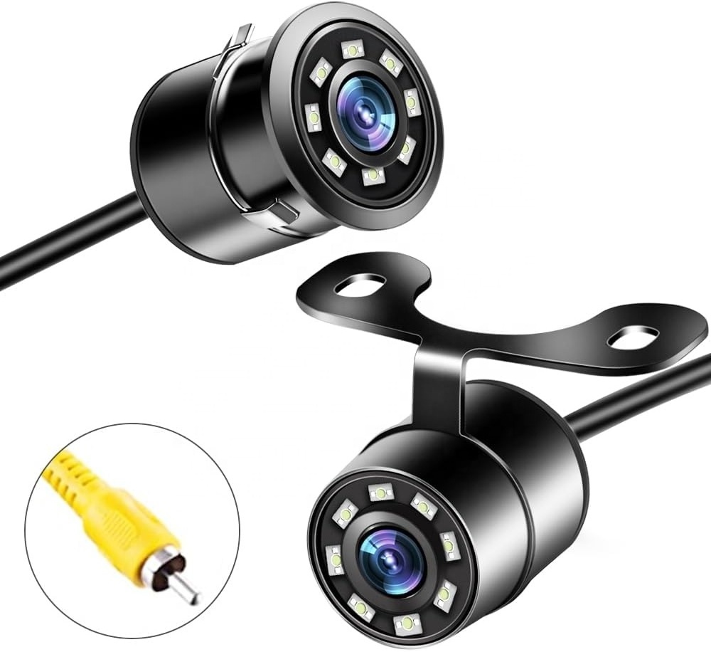 Two installation 18.5mm Backup Camera Universal IP68 Waterproof Front/Rear View Reverse Back up Camera for Cars Truck SUV Rv Van