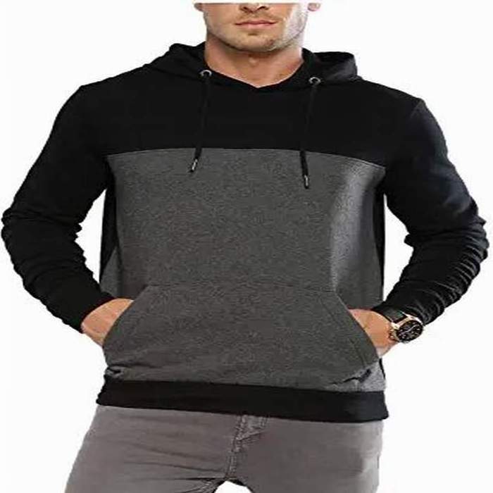 Zippered Side Pocket Drawstrings Hooded Muscle Training Fitted Sweatshirts Plaid Quilted Jacquard Pullover Gym Hoodies Men