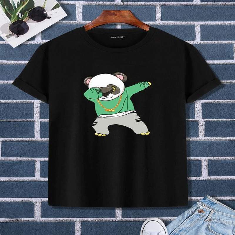 Men's short-sleeved t-shirt summer 2023 new brand trend ice silk half-sleeved cotton t-shirt top clothes men's clothing