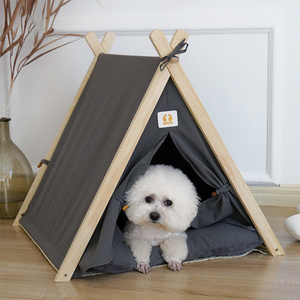 New Design Four Seasons Cat Room Bed Tent Enclosed Pine Wood Winter Warm Cat Dog Animal Pet Tent