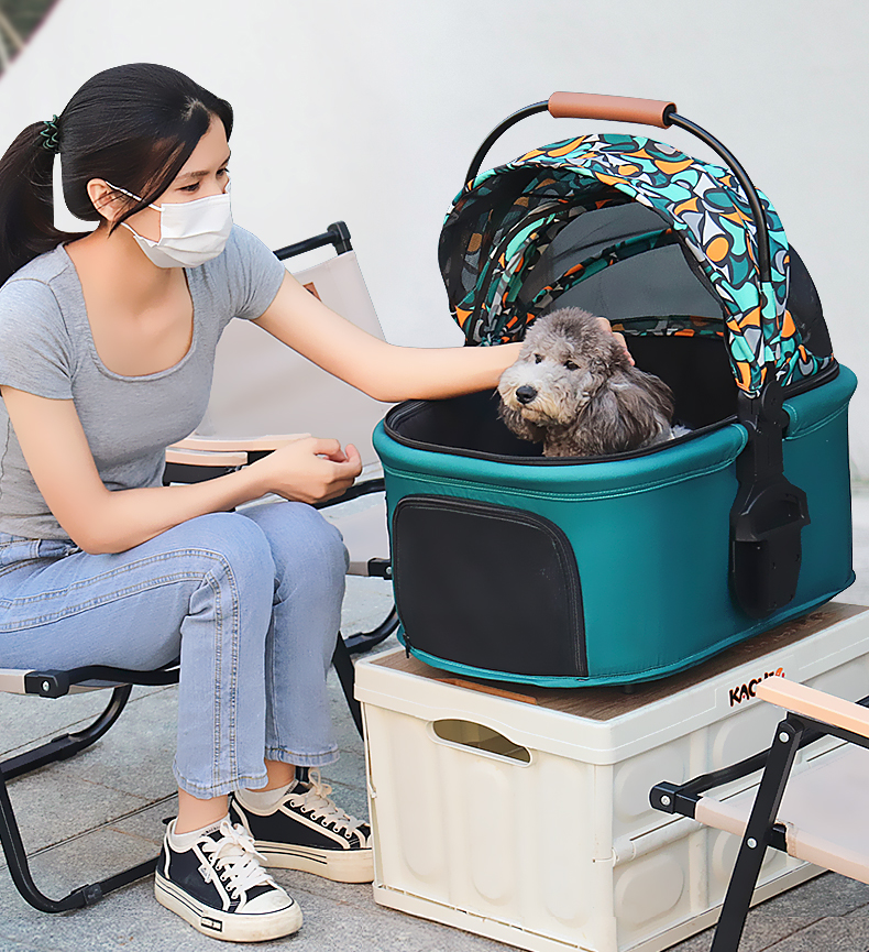 Pet Travel Outdoors Dog Stroller Cat Carts Small Dog Pet Strollers Basket Dog Carrier Stroller