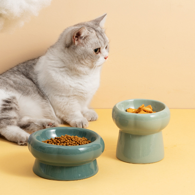 Wholesale Elevated  Pet Feeder Bowl Cat Dog Bowls Ceramic Bowls Raised Feeder for Pet