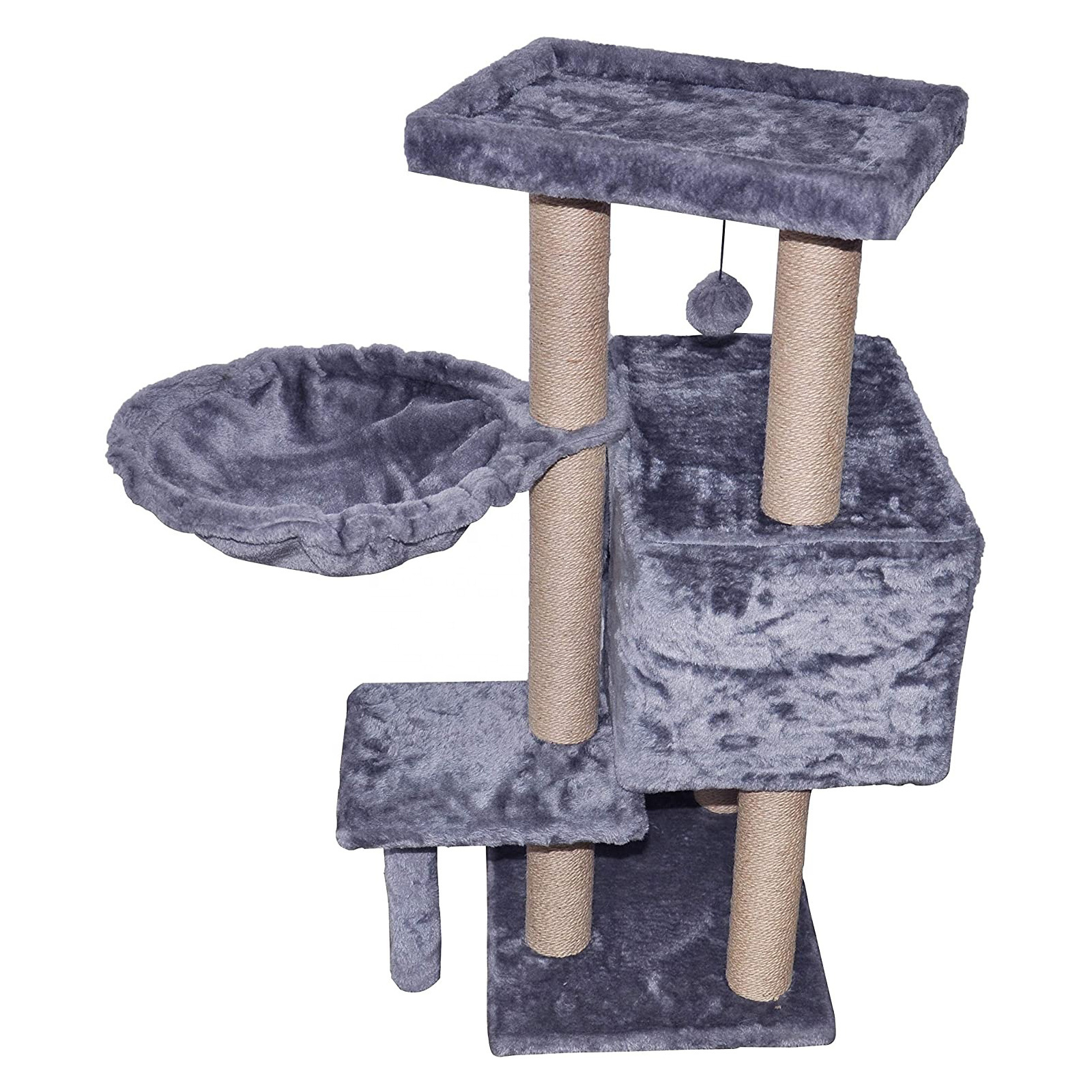 Pet Supplier big Cat Tree Sisal Cat Scratching Toy with a Ball Activity Centre Cat Tower Furniture