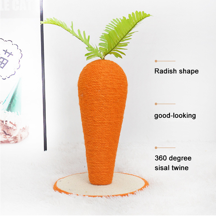 New Pet Supplies Sisal Cat Climbing Frame Scratching Cat Toy Scratching Claws Scratching Carrot Cat Scratching Board