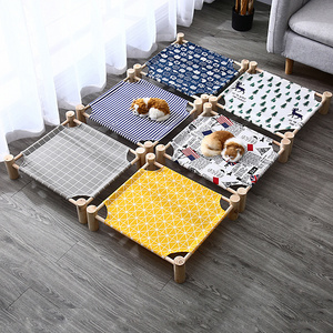 New Arrival Summer Pet Sofa Pet Hammock Dog Bed Cat Wood Hammock Sofa Pet Camping Wooden Dog Cat Bed