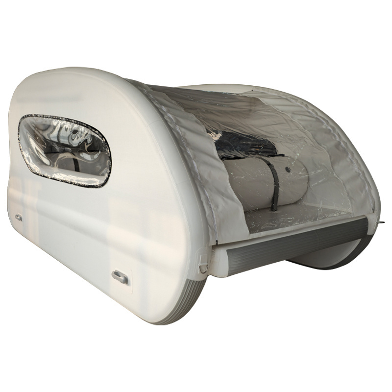 White Inflatable Pontoon 2024 New design New Design House Pontoon Boat Style Inflatable Pontoon ...