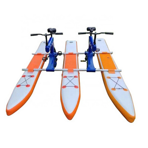 Inflatable Water river sea Bike Swan Pedal Boat tandem bicycle Bike Flying Hydro Bikes for two persons