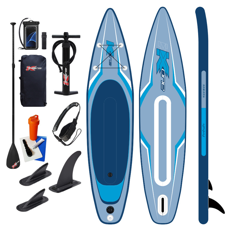 Zebec Kxone inflatable racing sup custom inflatable paddle board single print cheap foam surfboards with accessories