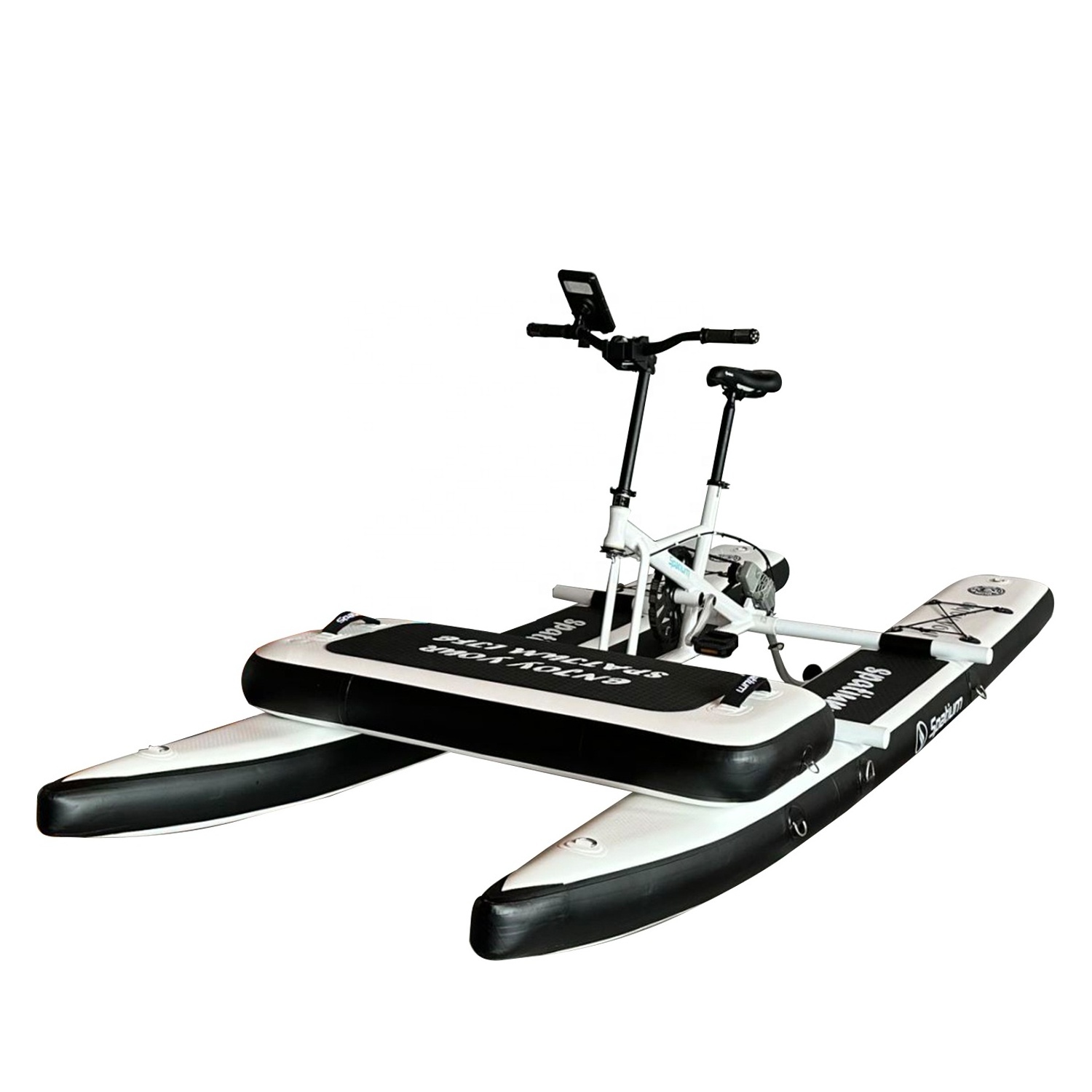 New arrival inflatable floating water bike inflatable cycle bikeboat pedal boats for sale