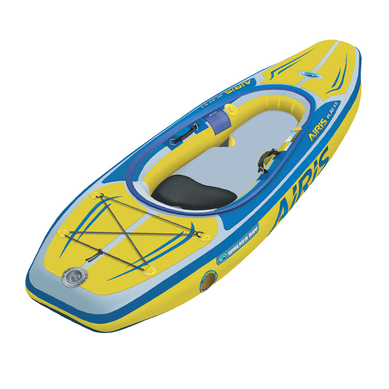 Zebec Kxone Woosung oem custom logo 1 person kayak inflatable boat fishing kayak for adult