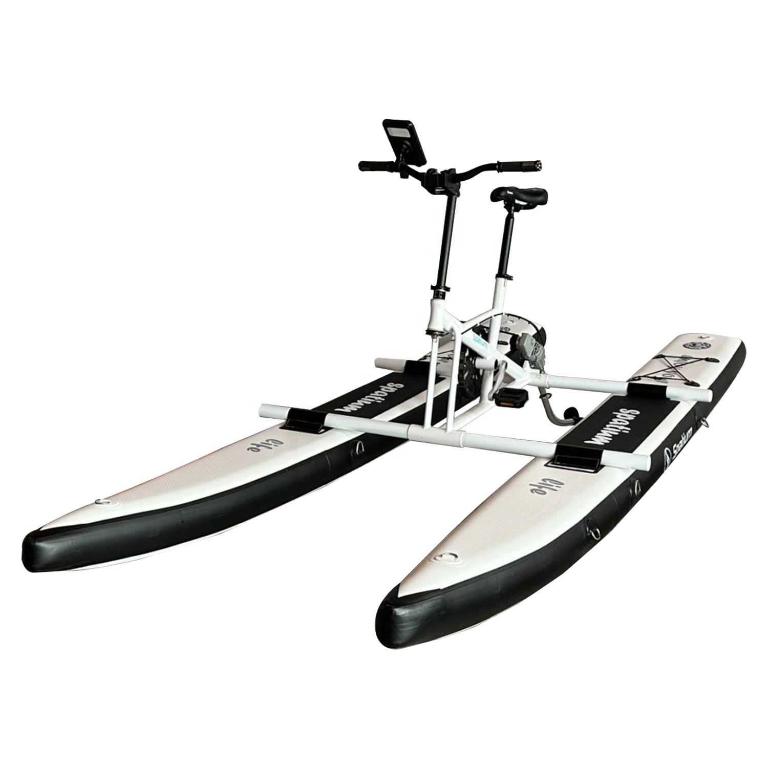 New arrival inflatable floating water bike inflatable cycle bikeboat pedal boats for sale