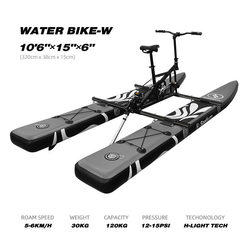 Zebec 2022 New Arrival Inflatable Floating Water Bike Pedal Boats For Sale