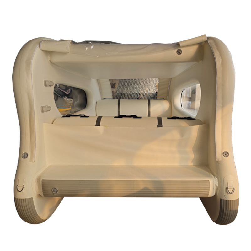 White Inflatable Pontoon 2024 New design New Design House Pontoon Boat Style Inflatable Pontoon ...