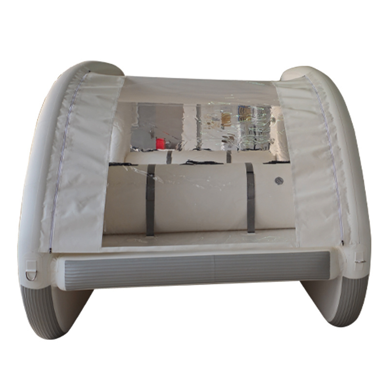 2024 New design New Design House Pontoon Boat Style Inflatable Pontoon white Boat for Sale