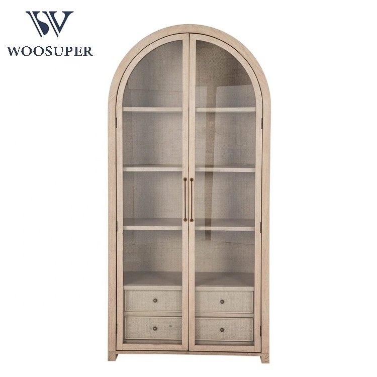 Hamptons Bedroom furniture Glass door storage Wardrobe.