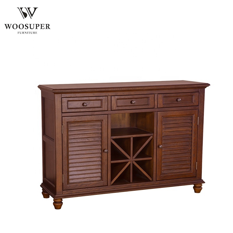 Living room furniture antique wooden wine bar cabinet home wine cabinet