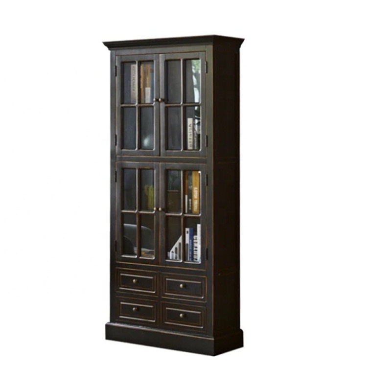 New Design Modern Living room Black Storage Cabinet Kitchen Hutch.