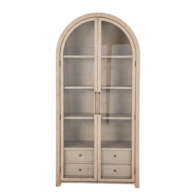 Hamptons Bedroom furniture Glass door storage Wardrobe.