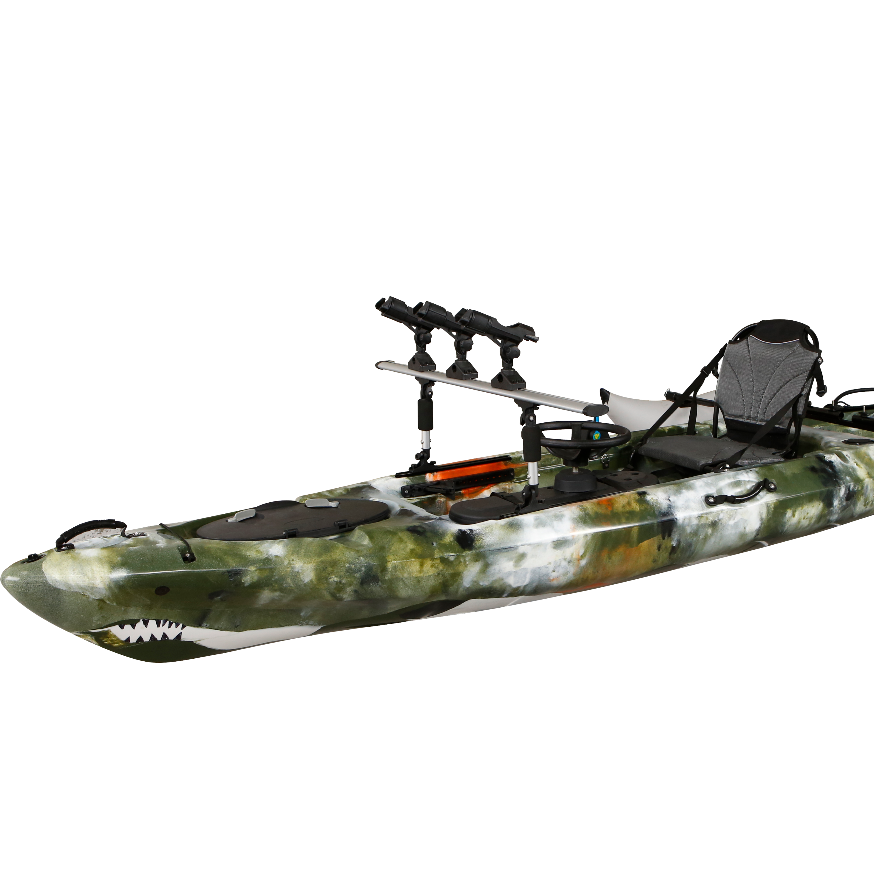 Woowave New Design Single Fishing Kayak With Pedal Drive Canoe Tandem Kayak One Person Kayak with Electric Motor