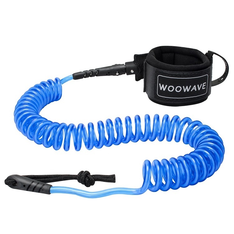 Bodyboard Leash coiled wrist leg rope leash for Inflatable SUP Paddle Board Kayak