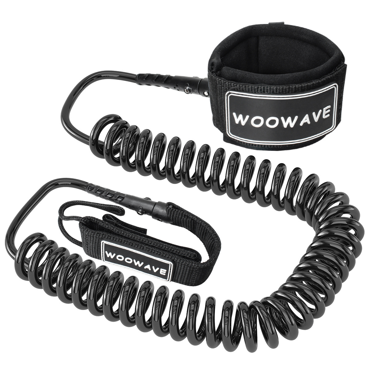 Woowave Hot Sale Factory Price Surfboard Coiled Leash for Adult Ankle Leash for Paddle Board