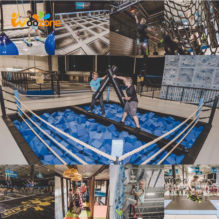 CE/TUV/ASTM/ISO9001 certificate factory commercial indoor trampoline park equipment