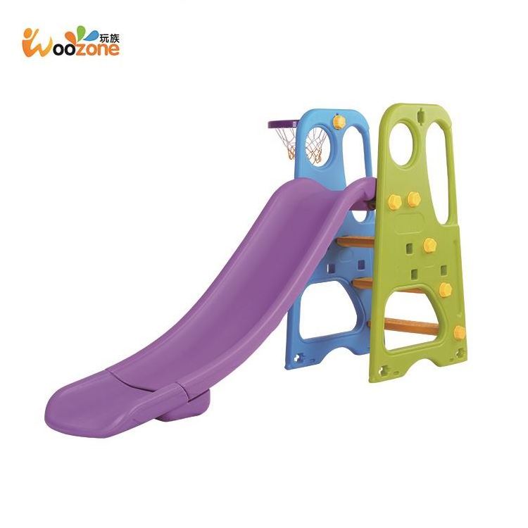 the most sold cheap high quality plastic kids indoor swing with slide