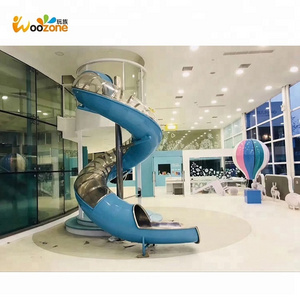 indoor playground stainless steel spiral tube outdoor slide for kids