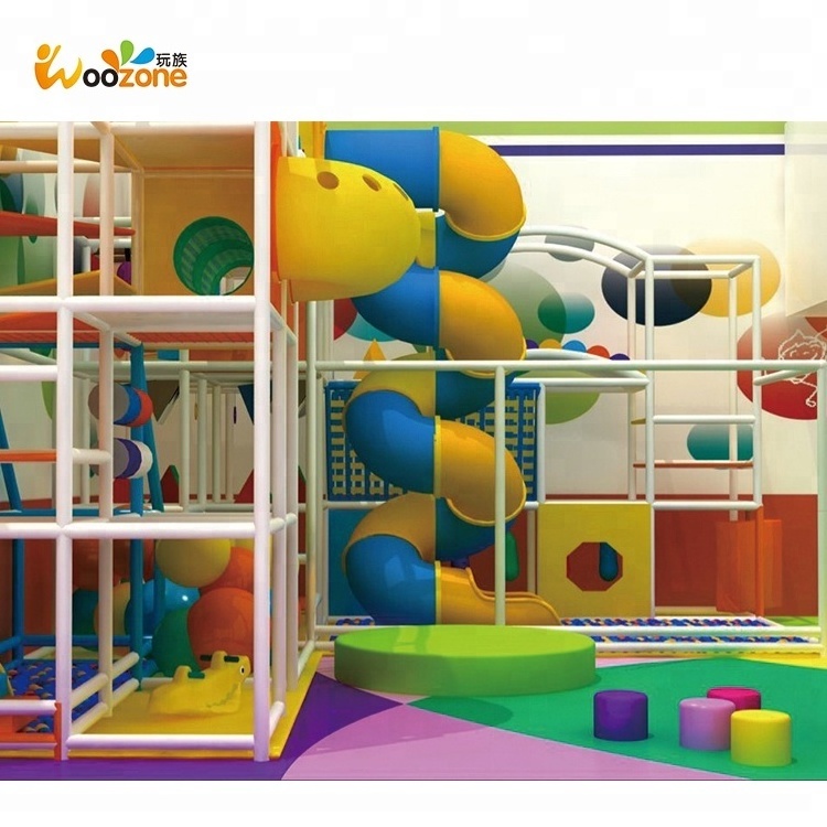 Playground Parts,Indoor Playground Plastic Parts Spiral Tube Slide