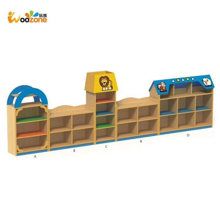 kindergarten classroom furniture plastic baby toy storage rack