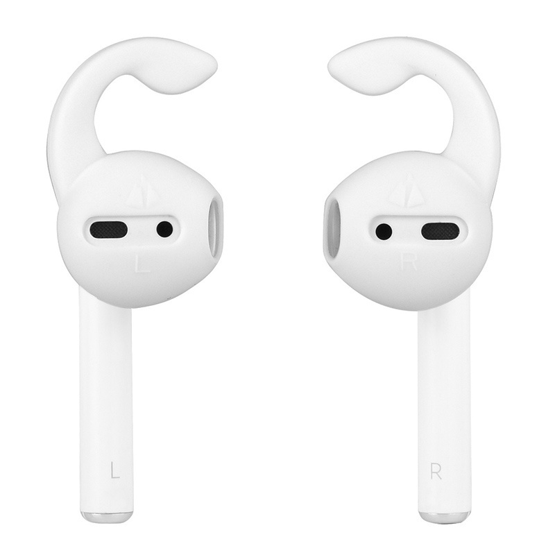 Amazon 1 Pair Soft Ear Buds Headset Silicone Anti-slip Ear Hook Earphone Holders Cover Case For Airpods Protective Earhooks