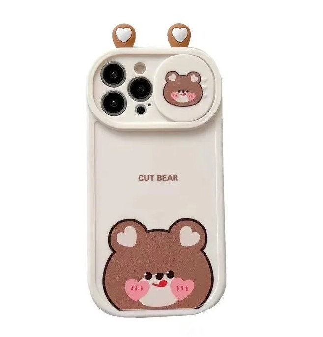 Cute Bear Funny Frog Cartoon Animals Shockproof Phone Case For iPhone 15 14 13 12 11 Pro Max Plus XS Max XR Soft Back Cover