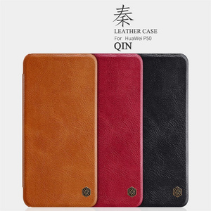 For Huawei P50 Case Nillkin Qin Phone Wallet Cases Leather Flip Cover For P40 P30 Mate 40 30 Pro Honor 30 10 Lite Nova 5i Case