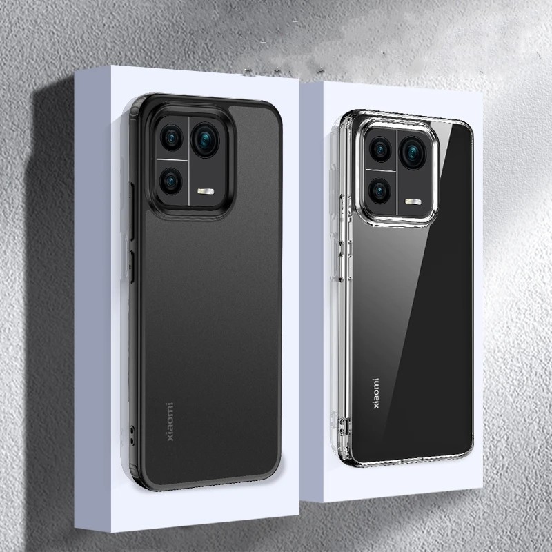 For Xiaomi 13 Pro Case Crystal Clear Hard PC Camera Protection Transparent Matte For Redmi  Note 12 Turbo K60 50 Poco X5 Cover