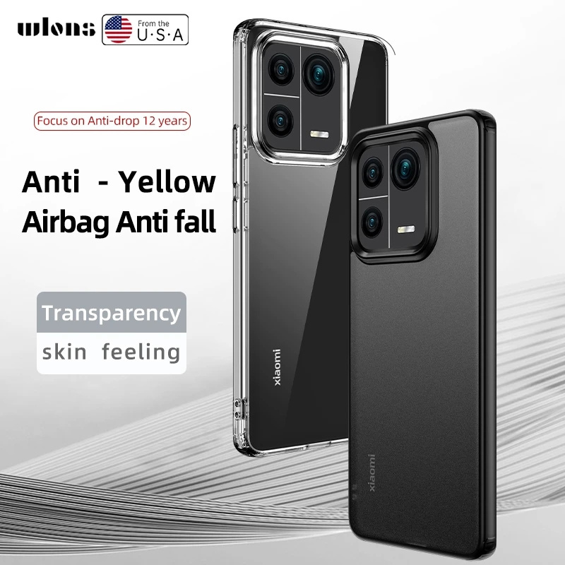 For Xiaomi 13 Pro Case Crystal Clear Hard PC Camera Protection Transparent Matte For Redmi  Note 12 Turbo K60 50 Poco X5 Cover