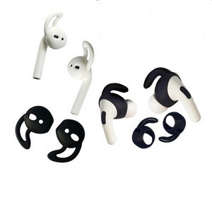 Amazon 1 Pair Soft Ear Buds Headset Silicone Anti-slip Ear Hook Earphone Holders Cover Case For Airpods Protective Earhooks