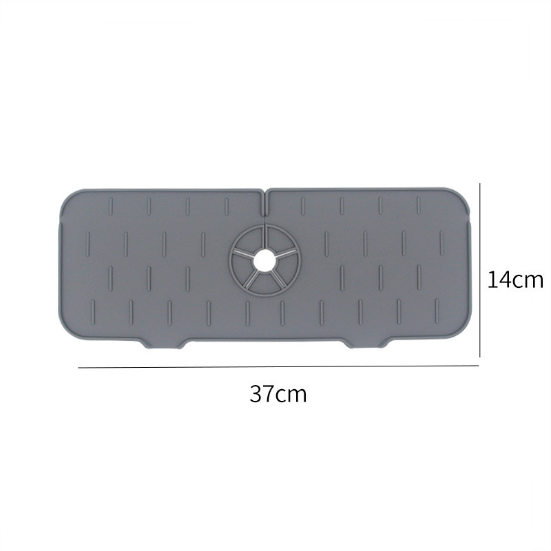 Handle Splash Guard Drip Catcher Tray Sink Faucet Water Catcher Mat Kitchen Absorbent Silicone Minimalist Mats & Pads