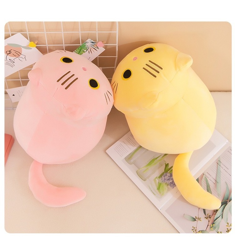 25/35cm Creative Decoration Cuddly Plush Pillows Stuffed Animals Cat Plush Toys for Kids Girls Boys