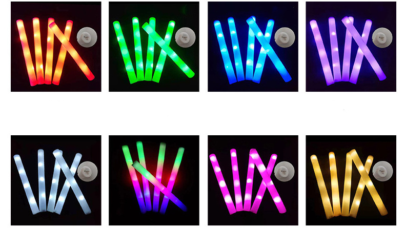 party supplies custom neon flashing white led foam baton led foam light up glow sticks