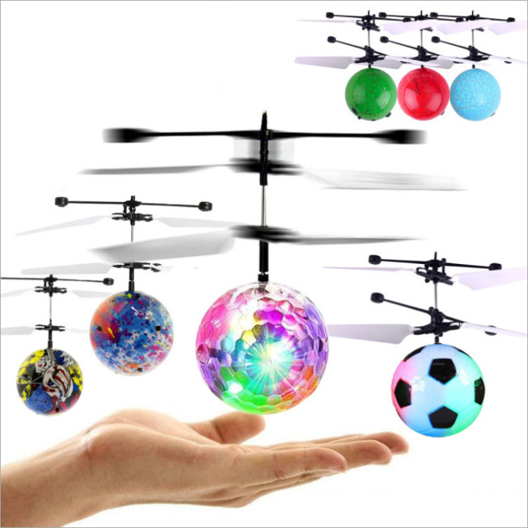 Boomerang Ball Helicopter  Fly Ball With Led Light Disco Shining Colorful Flying Toys Drones Toys