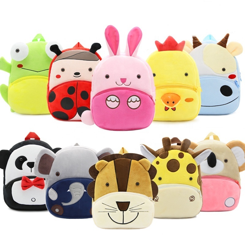 Little Kid Toddler Backpack Baby Kindergarten Pre School Bags Cute Plush Animals Cartoon Backpacks For Children