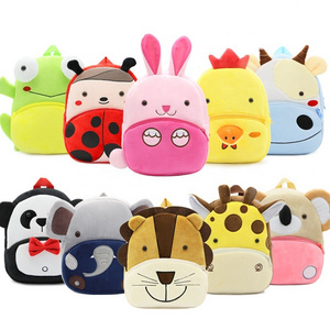 Little Kid Toddler Backpack Baby Kindergarten Pre School Bags Cute Plush Animals Cartoon Backpacks For Children