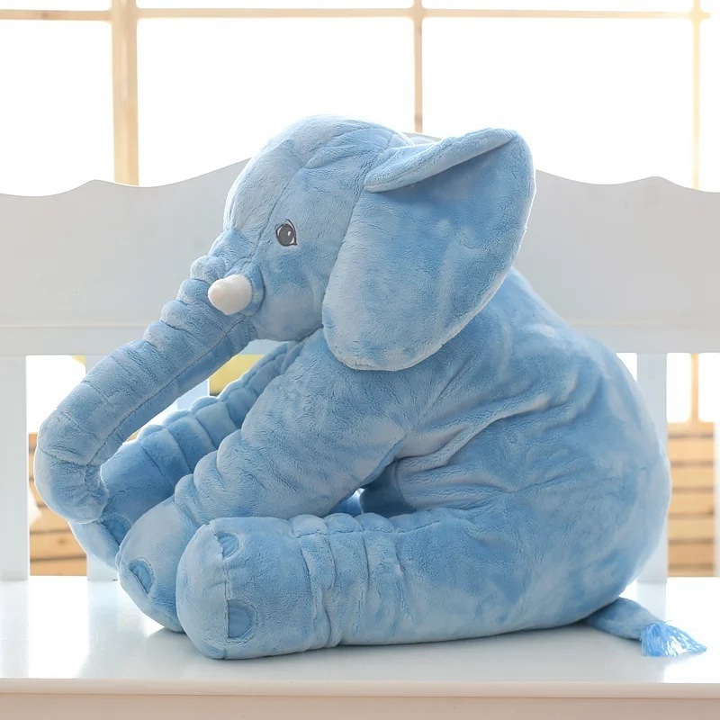 40cm 60cm 80cm Huge Soft Big Large Animals Doll Stuffed Elephant Pillow Toy Giant Stuffed Elephant Plush Animal Toy